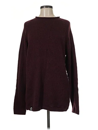 Pre-owned Assorted Brands Pullover Sweater In Burgundy