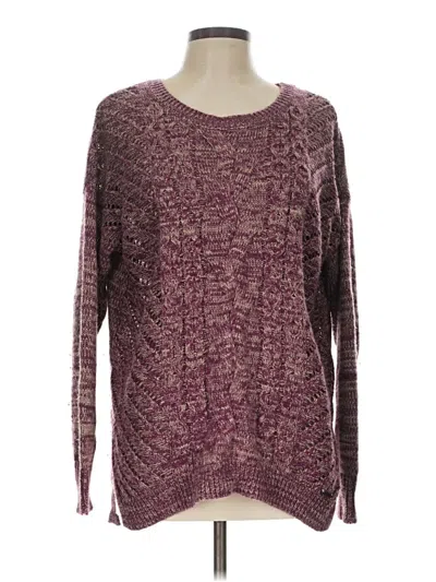 Pre-owned Assorted Brands Pullover Sweater In Burgundy