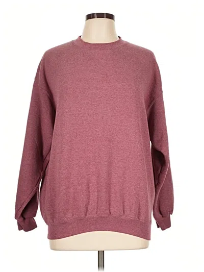 Pre-owned Assorted Brands Pullover Sweater In Burgundy