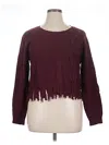 Assorted Brands Pullover Sweater In Burgundy