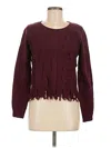 Assorted Brands Pullover Sweater In Burgundy