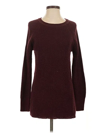 Pre-owned Assorted Brands Pullover Sweater In Burgundy