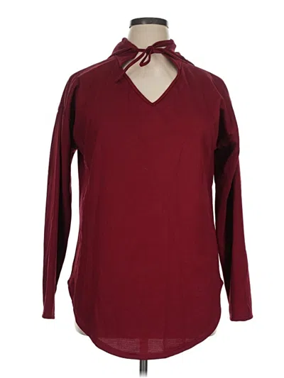 Pre-owned Assorted Brands Pullover Sweater In Burgundy