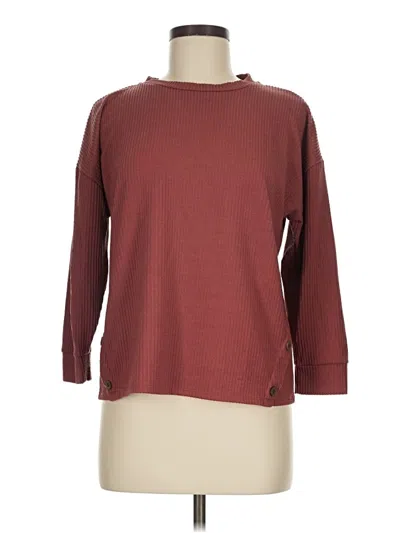 Pre-owned Assorted Brands Pullover Sweater In Burgundy