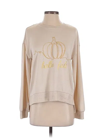 Pre-owned Assorted Brands Pullover Sweater In Gold