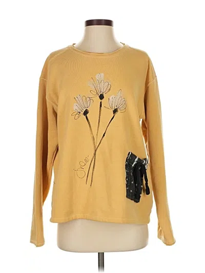 Pre-owned Assorted Brands Pullover Sweater In Gold