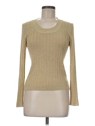 Pre-owned Assorted Brands Pullover Sweater In Gold
