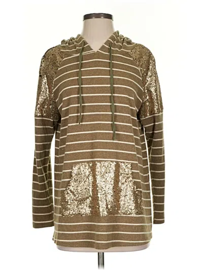 Pre-owned Assorted Brands Pullover Sweater In Gold