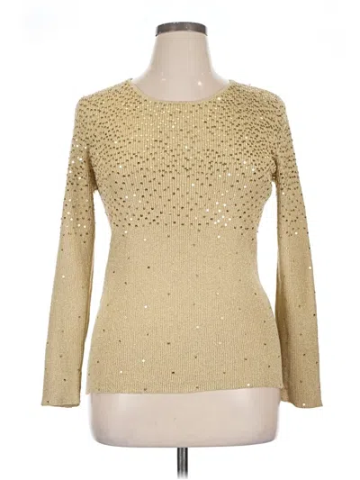 Pre-owned Assorted Brands Pullover Sweater In Gold