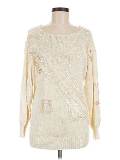 Pre-owned Assorted Brands Pullover Sweater In Gold