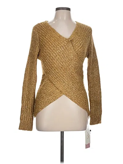 Assorted Brands Pullover Sweater In Gold