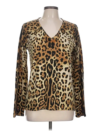 Pre-owned Assorted Brands Pullover Sweater In Gold