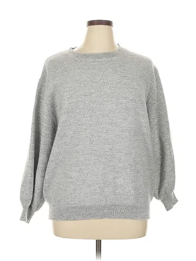 Pre-owned Assorted Brands Pullover Sweater In Gray