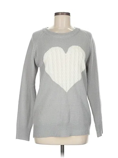 Pre-owned Assorted Brands Pullover Sweater In Gray