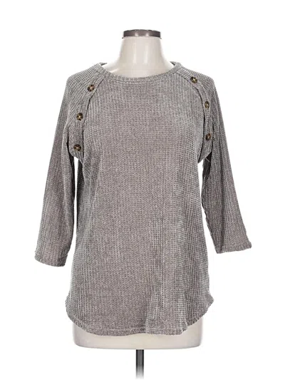 Pre-owned Assorted Brands Pullover Sweater In Gray