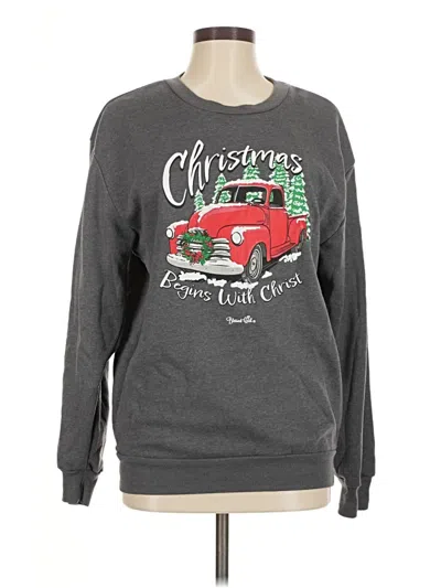 Pre-owned Assorted Brands Pullover Sweater In Gray