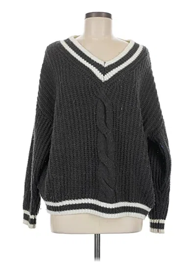 Pre-owned Assorted Brands Pullover Sweater In Gray