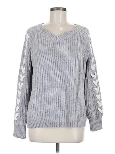 Pre-owned Assorted Brands Pullover Sweater In Gray