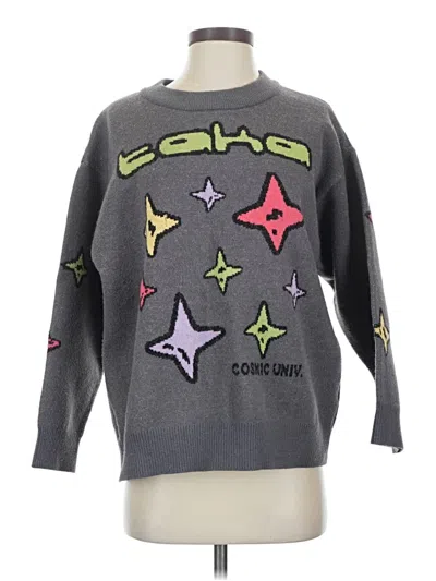 Pre-owned Assorted Brands Pullover Sweater In Gray