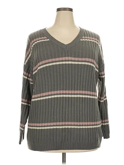 Pre-owned Assorted Brands Pullover Sweater In Gray