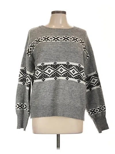 Pre-owned Assorted Brands Pullover Sweater In Gray