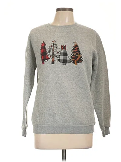 Pre-owned Assorted Brands Pullover Sweater In Gray
