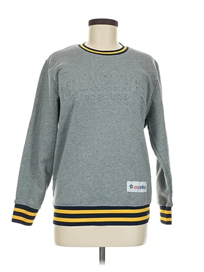 Pre-owned Assorted Brands Pullover Sweater In Gray
