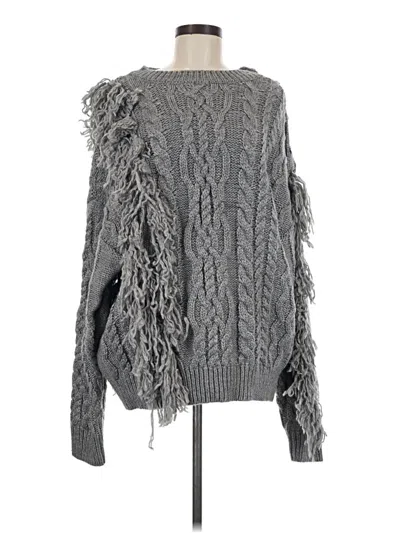 Pre-owned Assorted Brands Pullover Sweater In Gray