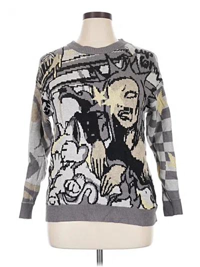 Pre-owned Assorted Brands Pullover Sweater In Gray