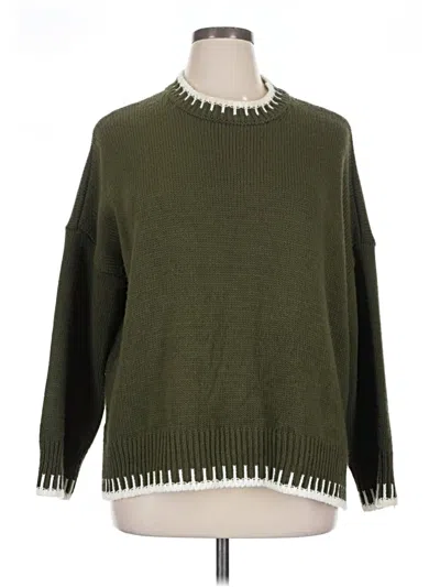 Pre-owned Assorted Brands Pullover Sweater In Green