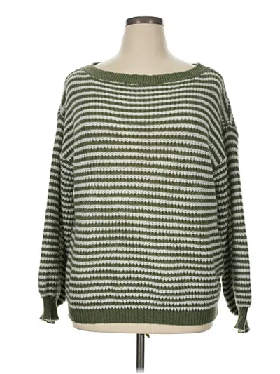 Pre-owned Assorted Brands Pullover Sweater In Green