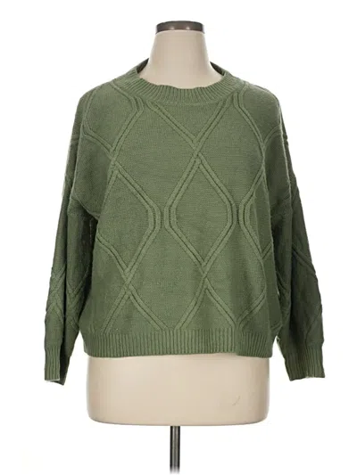 Pre-owned Assorted Brands Pullover Sweater In Green