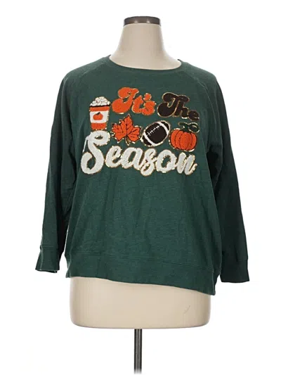 Pre-owned Assorted Brands Pullover Sweater In Green