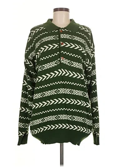 Pre-owned Assorted Brands Pullover Sweater In Green