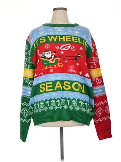 Pre-owned Assorted Brands Pullover Sweater In Green