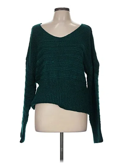 Pre-owned Assorted Brands Pullover Sweater In Green