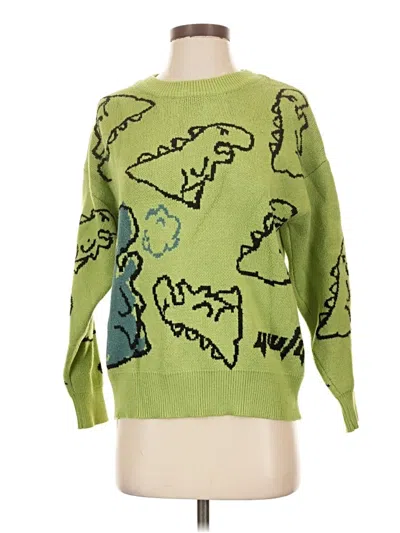 Pre-owned Assorted Brands Pullover Sweater In Green