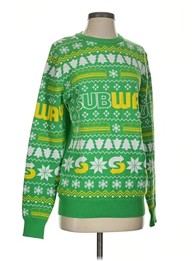 Pre-owned Assorted Brands Pullover Sweater In Green