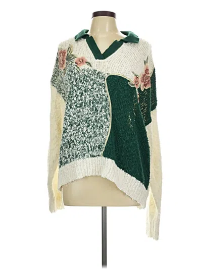 Pre-owned Assorted Brands Pullover Sweater In Green