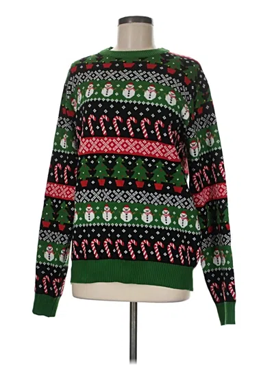Pre-owned Assorted Brands Pullover Sweater In Green