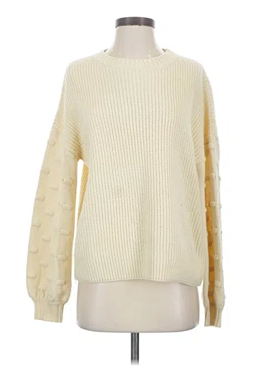 Pre-owned Assorted Brands Pullover Sweater In Ivory