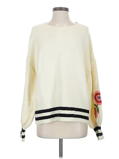 Pre-owned Assorted Brands Pullover Sweater In Ivory