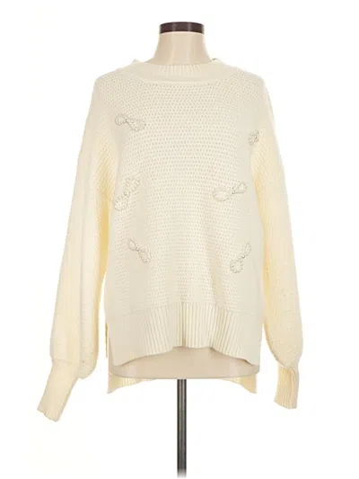 Pre-owned Assorted Brands Pullover Sweater In Ivory