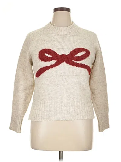 Pre-owned Assorted Brands Pullover Sweater In Ivory