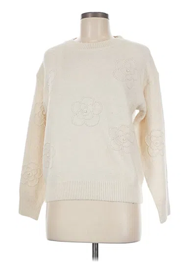 Pre-owned Assorted Brands Pullover Sweater In Ivory
