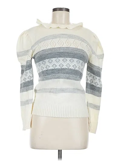 Pre-owned Assorted Brands Pullover Sweater In Ivory