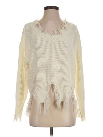 Pre-owned Assorted Brands Pullover Sweater In Ivory