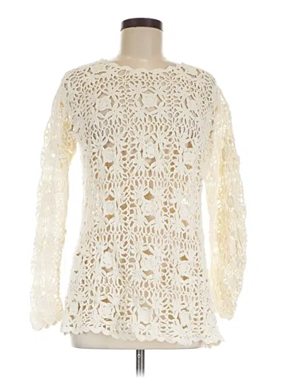 Pre-owned Assorted Brands Pullover Sweater In Ivory