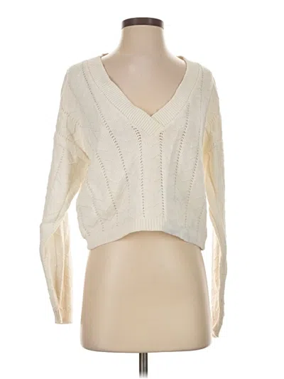 Pre-owned Assorted Brands Pullover Sweater In Ivory