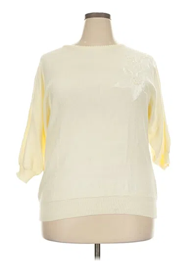 Pre-owned Assorted Brands Pullover Sweater In Ivory